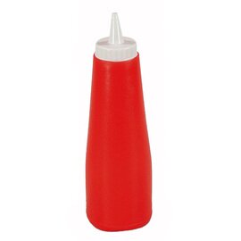Quetschflasche 450 ml Kunststoff rot Schraubdeckel | Verschlusskappe Ø 75 mm H 200 mm Produktbild 0 L