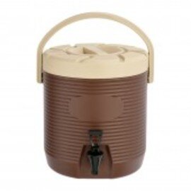 Thermogetränkebehälter braun beige 12 ltr Ø 300 mm  H 340 mm Produktbild