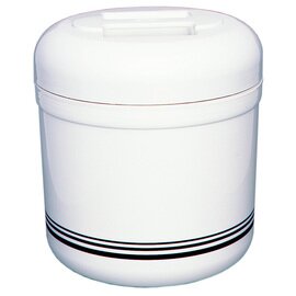 Eiseimer mit Deckel 4 ltr Kunststoff weiß doppelwandig  Ø 210 mm  H 230 mm Produktbild