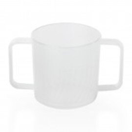 Kaffeebecher HOSPITAL 300 ml Polypropylen transparent 2 Henkel Ø 78 mm  H 80 mm Produktbild