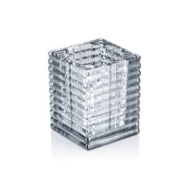 Teelichthalter Cube Smoke Grey Glas 75 mm x 75 mm H 95 mm Produktbild