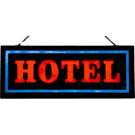LED Schild,"HOTEL", Neon Effect, 46,5 x 19 cm Produktbild