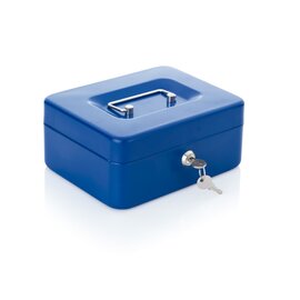 Geldkassette blau Schließsystem mechanisch  L 200 mm Produktbild