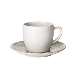 Kaffeetasse mit Untertasse COUPE IRIS Steinzeug 220 ml Produktbild