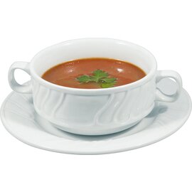 Suppentasse ROSENGARTEN 300 ml Porzellan weiß mit Relief  Ø 110 mm Produktbild