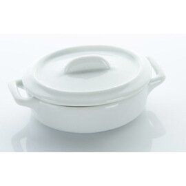 Mini-Topf Porzellan mit Deckel  L 102 mm  B 67 mm  H 40 mm Produktbild