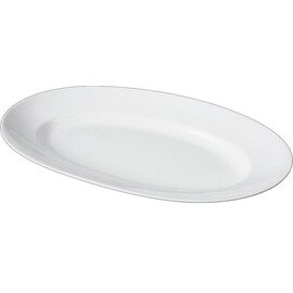 Platte Porzellan weiß oval | 500 mm  x 290 mm Produktbild
