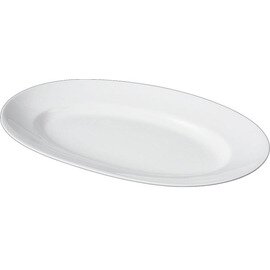 Platte Porzellan weiß oval | 500 mm  x 290 mm Produktbild