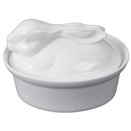 Terrinenform Hase mit Deckel Porzellan oval 1500 ml  L 230 mm  B 170 mm Produktbild