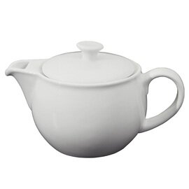 Teekännchen Porzellan mit Deckel weiß 350 ml H 75 mm Produktbild
