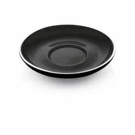 Cappuccinountertasse ITALIA BLACK Porzellan schwarz Ø 150 mm Produktbild