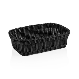 Tischkorb PP schwarz rechteckig | 310 mm x 210 mm H 90 mm Produktbild
