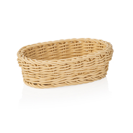 Tischkorb PP beige oval | 190 mm x 120 mm H 60 mm Produktbild