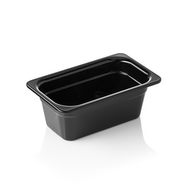 Gastronormbehälter GN 1/4 | GN 65 BLACK | Melamin schwarz H 100 mm Produktbild