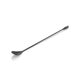 Barlöffel Twisted Classic aus Edelstahl schwarz | gedreht L 300 mm Produktbild