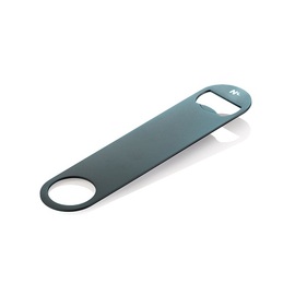 Flaschenöffner Nocturn Edelstahl | 18 x 4 cm, blau matt - HLC Produktbild