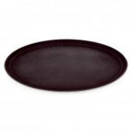 Serviertablett schwarz oval | 590 mm  x 490 mm Produktbild