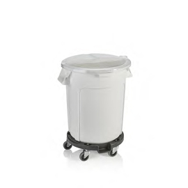 Zutatenbehälter | Lagerbehälter weiß 76 ltr Ø 490 mm H 580 mm Produktbild