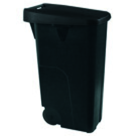 Abfallbehälter 110 ltr Kunststoff Deckelfarbe schwarz  L 420 mm  B 570 mm  H 870 mm Produktbild