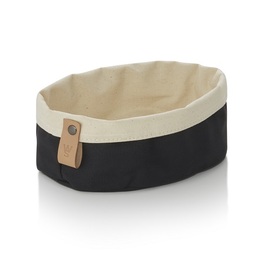 Brottasche Flip Cotton creme | schwarz | 190 mm x 150 mm H 100 mm Produktbild