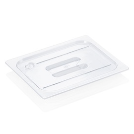 GN Deckel 1/2 GN 96 Black, transparent, Polycarbon Produktbild