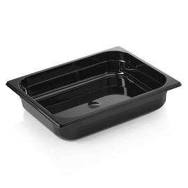 Gastronorm Behälter GN 1/2 | GN 96 BLACK | Polycarbonat schwarz H 65 mm Produktbild