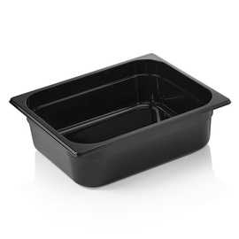 Gastronorm Behälter GN 1/2 | GN 96 BLACK | Polycarbonat schwarz H 100 mm Produktbild