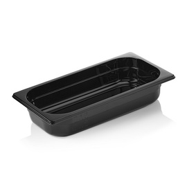 Gastronorm Behälter GN 1/3 | GN 96 BLACK | Polycarbonat schwarz H 65 mm Produktbild
