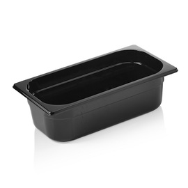 Gastronorm Behälter GN 1/3 | GN 96 BLACK | Polycarbonat schwarz H 100 mm Produktbild