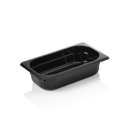 Gastronorm Behälter GN 1/4 | GN 96 BLACK | Polycarbonat schwarz H 65 mm Produktbild