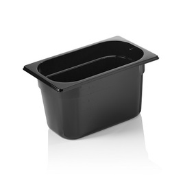 Gastronorm Behälter GN 1/4 | GN 96 BLACK | Polycarbonat schwarz H 150 mm Produktbild