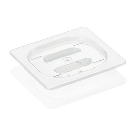 GN Deckel 1/6 GN 96 Black, transparent, Polycarbon Produktbild