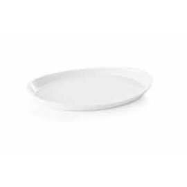 Tablett Kunststoff weiß oval  L 290 mm  x 210 mm Produktbild
