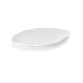 Platte Kunststoff weiß oval  L 255 mm  x 160 mm Produktbild