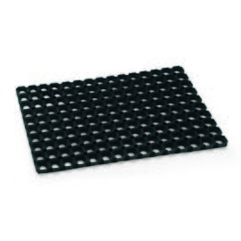 Schmutzfangmatte perforiert schwarz | 60 cm  x 40 cm  H 2 cm Produktbild