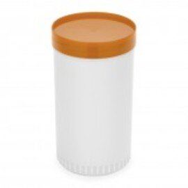 Vorratsbehälter mit Deckel Polypropylen weiß orange 2 ltr Produktbild