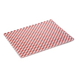 Burgerpapier Wrap & Go rot | weiß kariert | 340 mm x 280 mm Produktbild