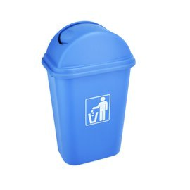 Abfallbehälter 40 ltr Kunststoff Schwingdeckel  L 390 mm  B 280 mm  H 650 mm Produktbild
