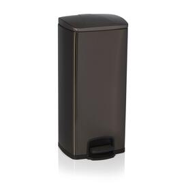 Tretabfalleimer Edelstahl | schwarz | 30 ltr | 320 mm x 320 mm H 700 mm Produktbild