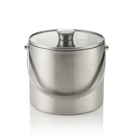 Eiseimer Glas Edelstahl | mit Deckel | Zange | 3,0 ltr Ø 185 mm H 205 mm Produktbild