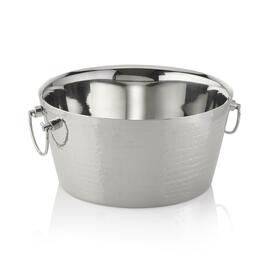 Champagnerkühler Edelstahl edelstahlfarben | doppelwandig | 9,0 ltr Ø 340 mm H 170 mm Produktbild