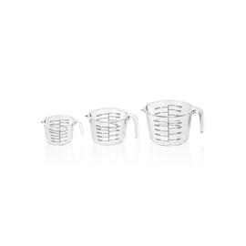 Messbecher Set 3-teilig aus Borosilikatglas | 0,25 / 0,5 / 1,0 ltr Produktbild