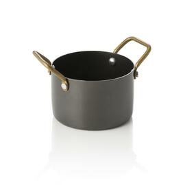 Serviertopf STEEL & STYLE Edelstahl | schwarz 310 ml Ø 90 mm H 60 mm Produktbild