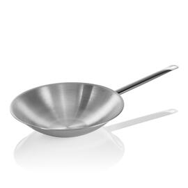 Wok COOKWARE 21 Edelstahl  Ø 380 mm H 90 mm | abgeflachter Boden Produktbild