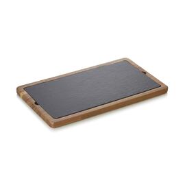 Servierbrett Slate & Serve | Holz | Schiefer | 350 mm x 200 mm H 15 mm Produktbild