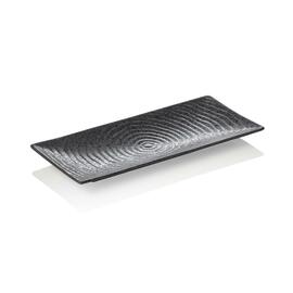 Servierplatte MAYA | Porzellan schwarz | 305 mm x 140 mm H 20 mm Produktbild