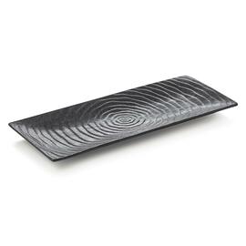 Servierplatte MAYA | Porzellan schwarz | 420 mm x 180 mm H 20 mm Produktbild