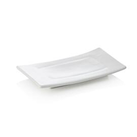 Sushiplatte Porzellan | weiß | 200 mm x 110 mm H 20 mm Produktbild