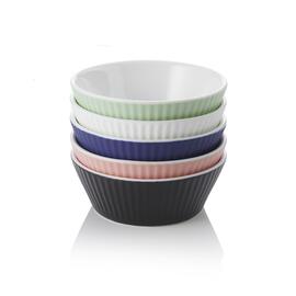 Ragout Fin Schalen | Porzellan mehrfarbig 0,2 ltr Ø 90 mm H 35 mm | 5er Set Produktbild
