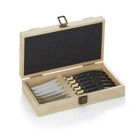 Steakmesserbox CARLOS mit 6 Messern | Klingenlänge 110 mm Produktbild